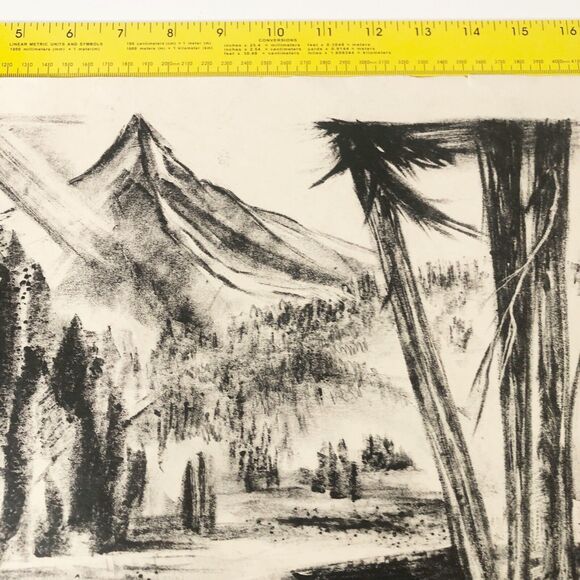 Jeanne Moment Art Print Reed College Oregon Untitled Landscape 1952 #9/? - Picture 4 of 13